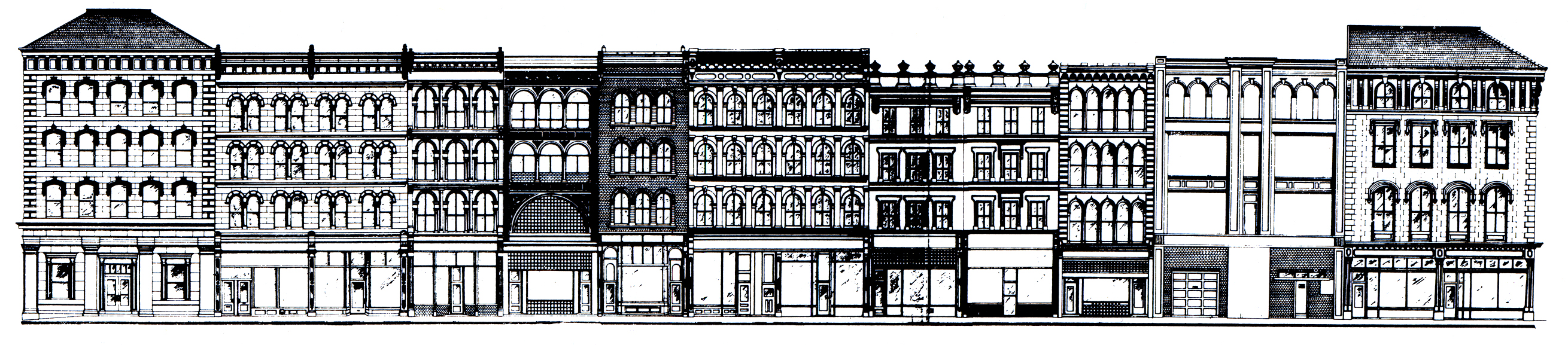 illustration of the Granvil buildings