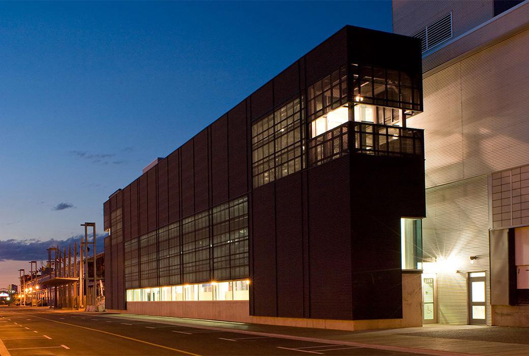 Port campus at night